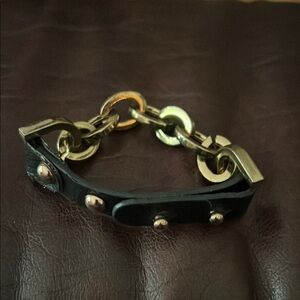 Black and Gold Chain Bracelet